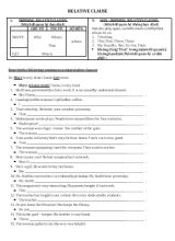 Bài tập Tiếng Anh Lớp 7 Relative clause (Mệnh đề quan hệ)